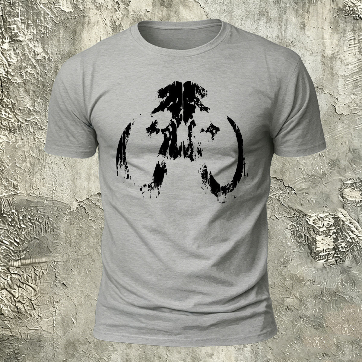 Lung Silhouette Print Cotton Crew-Neck T-Shirt