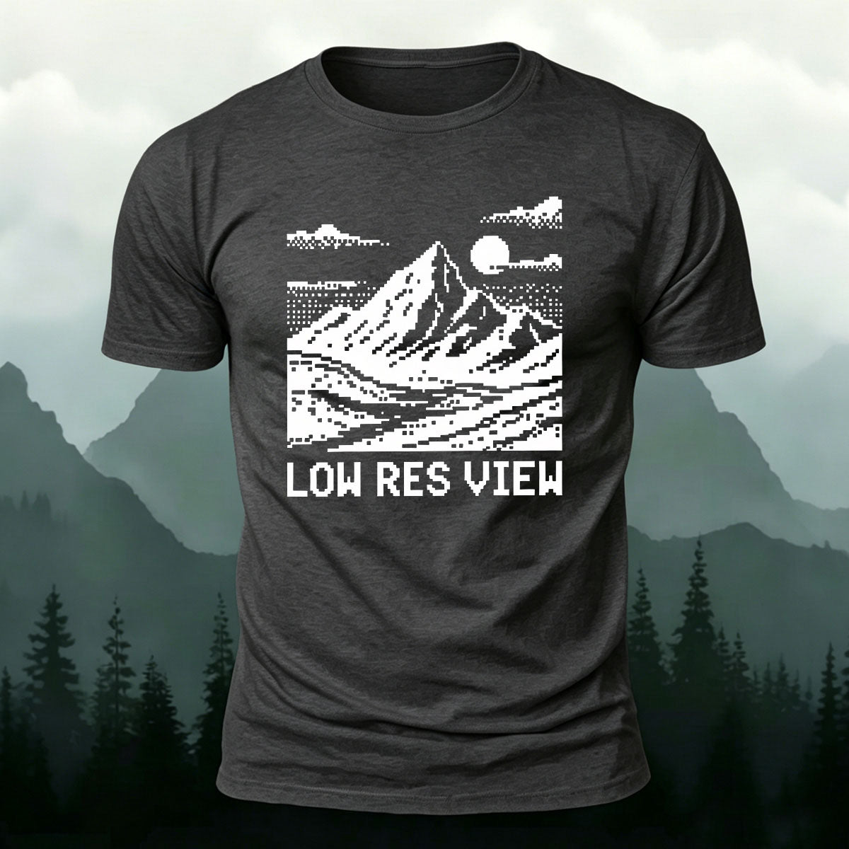 Landscape Pattern Mountain Style Comfortable T-shirt