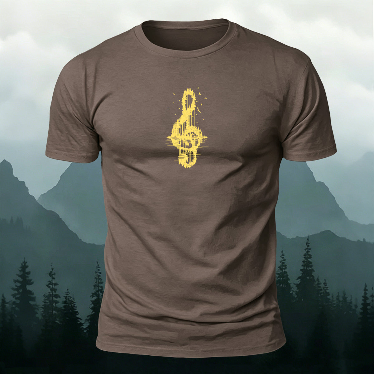 Trendy Note Print Comfortable Cotton T-Shirt