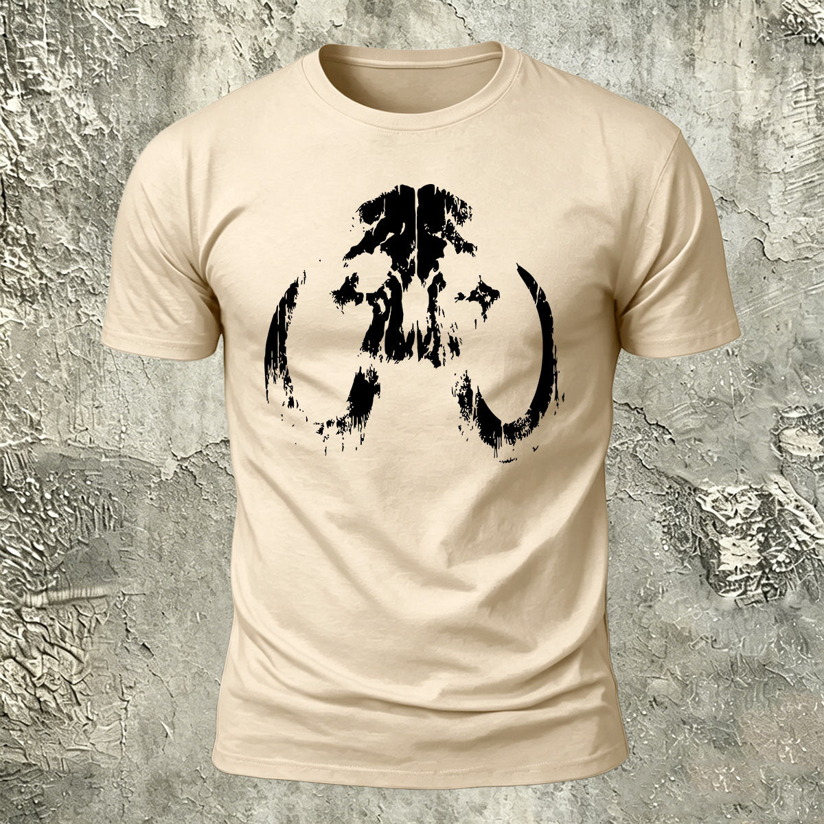 Lung Silhouette Print Cotton Crew-Neck T-Shirt