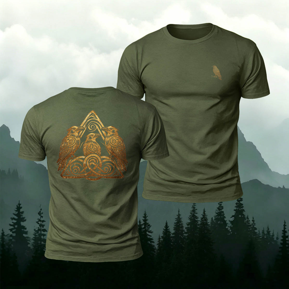 Simple Bird Graphic Casual Outdoor Breathable Tee