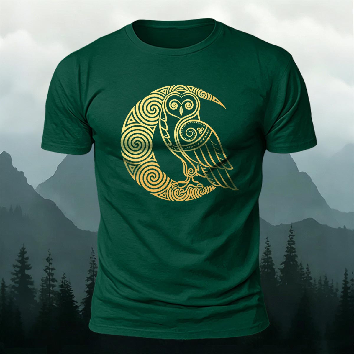 Cartoon Bird Pattern Breathable Material Casual T-shirt