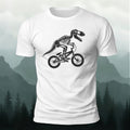 Dinosaur Fossil Cycling Art Print 100% Cotton T-Shirt