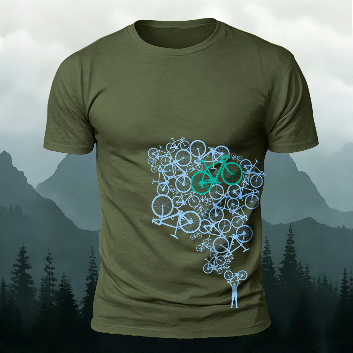Cycling Graphic Trend Casual Breathable T-Shirt