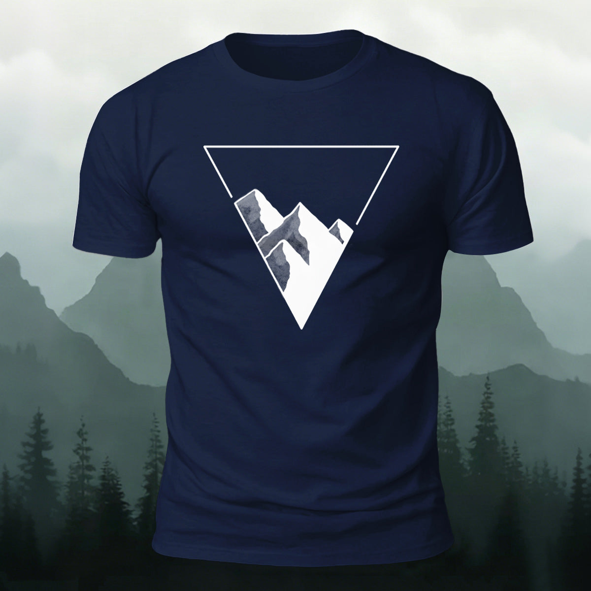 Triangle Pattern Fashion Outdoor Casual T-Shirt