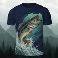 Ocean Fish UV Printing Fashion Casual Tee