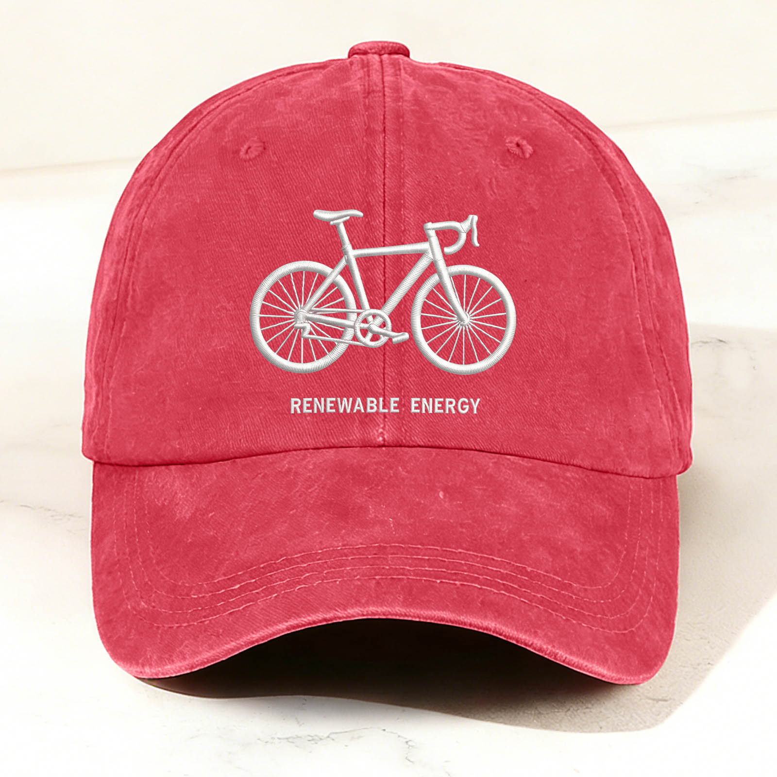 Bicycle Graphic Embroidery Casual Trendy Cap