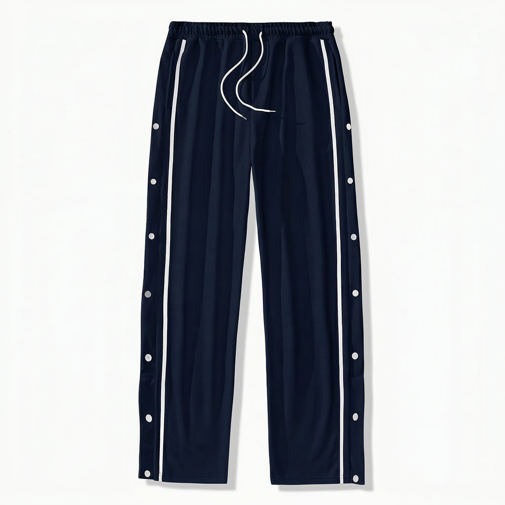 Buttoned Trendy Trend Retro Casual Jogger Pants
