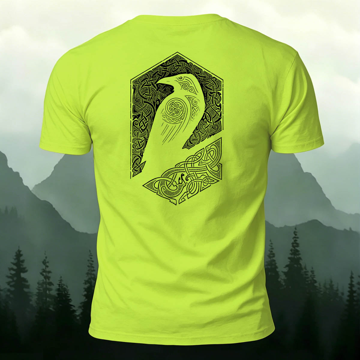 Mystic Totem Bird Casual Premium Cotton T-Shirt