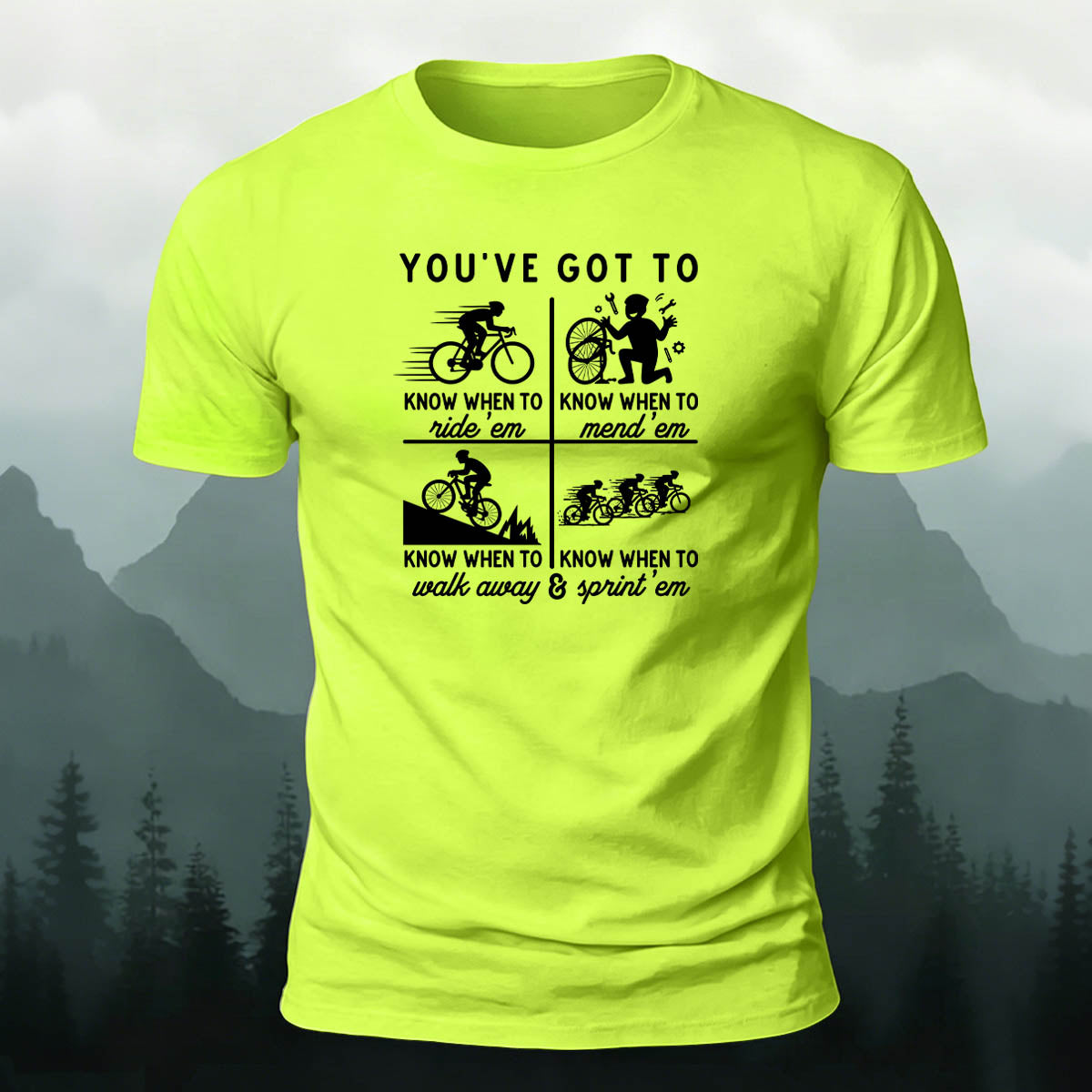 100% Cotton Riding Graphic Casual Daily Tee