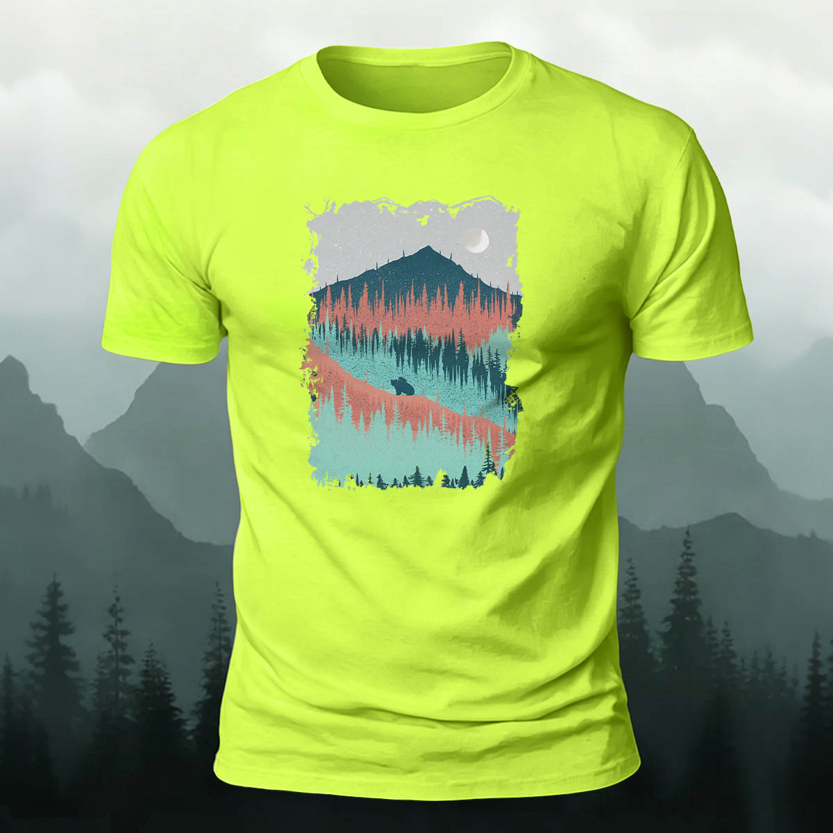 Mountain Outdoor Breathable Crew Neck T-Shirt