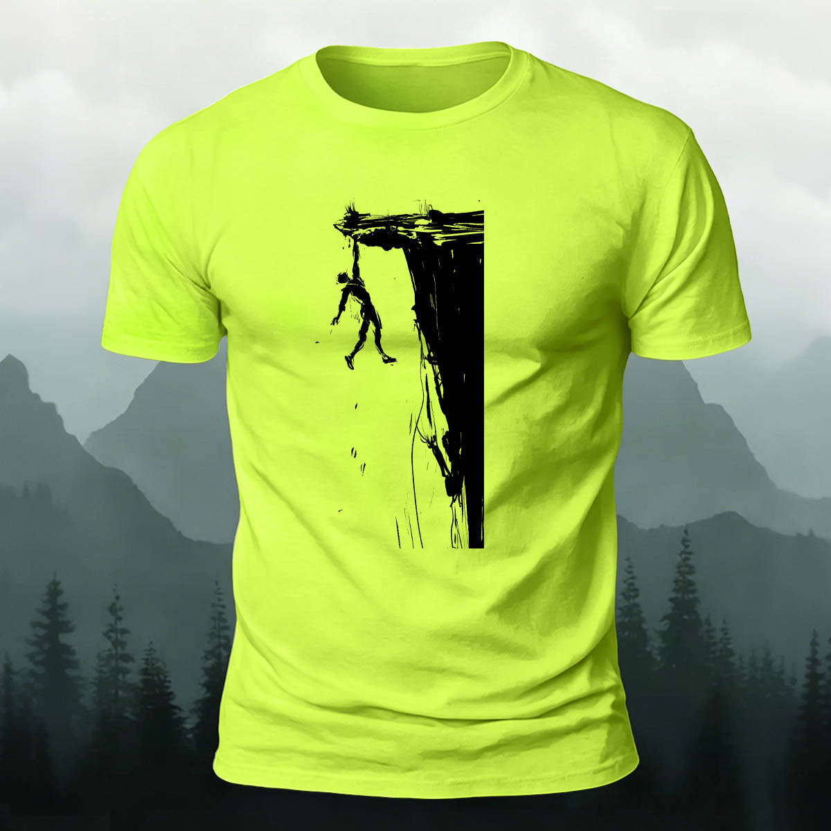 Rock Climbing Adventure Casual Outdoor Cotton T-Shirt