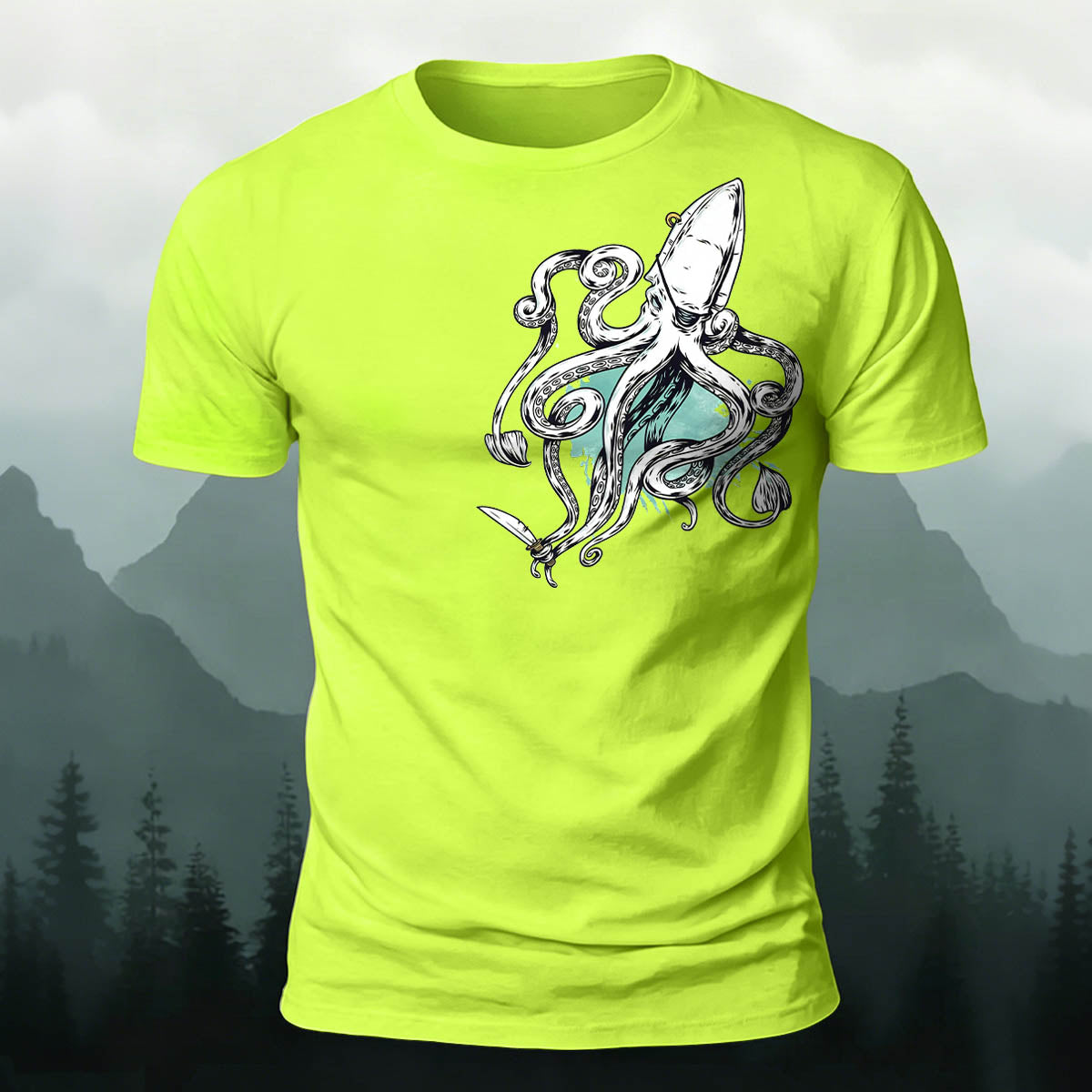 Retro Squid Outdoor Soft Breathable T-Shirt