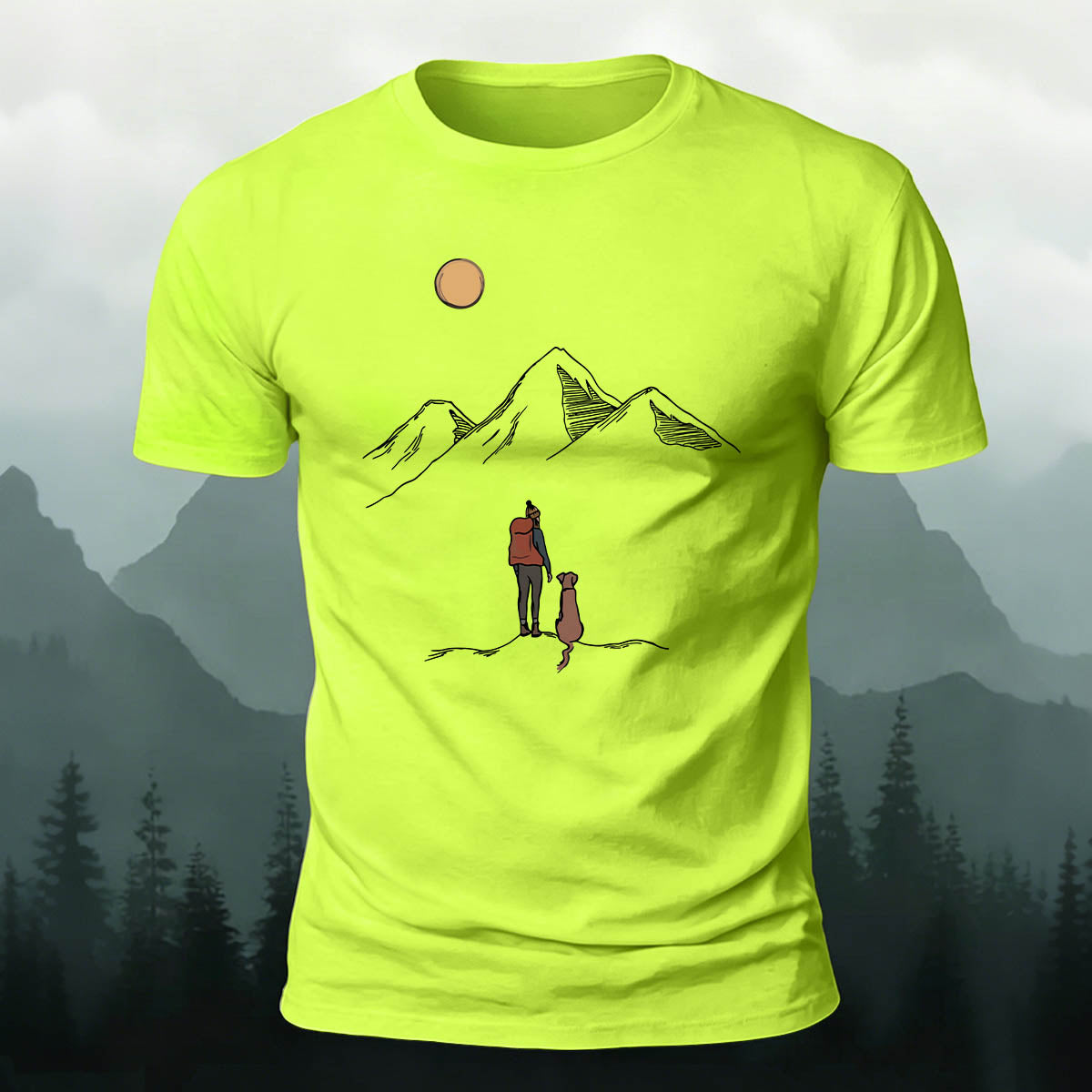 Snow Mountain Adventure Friends Casual Outdoor Cotton Tee