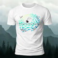 Stylish Fishing-Print Soft-Touch Cotton T-Shirt