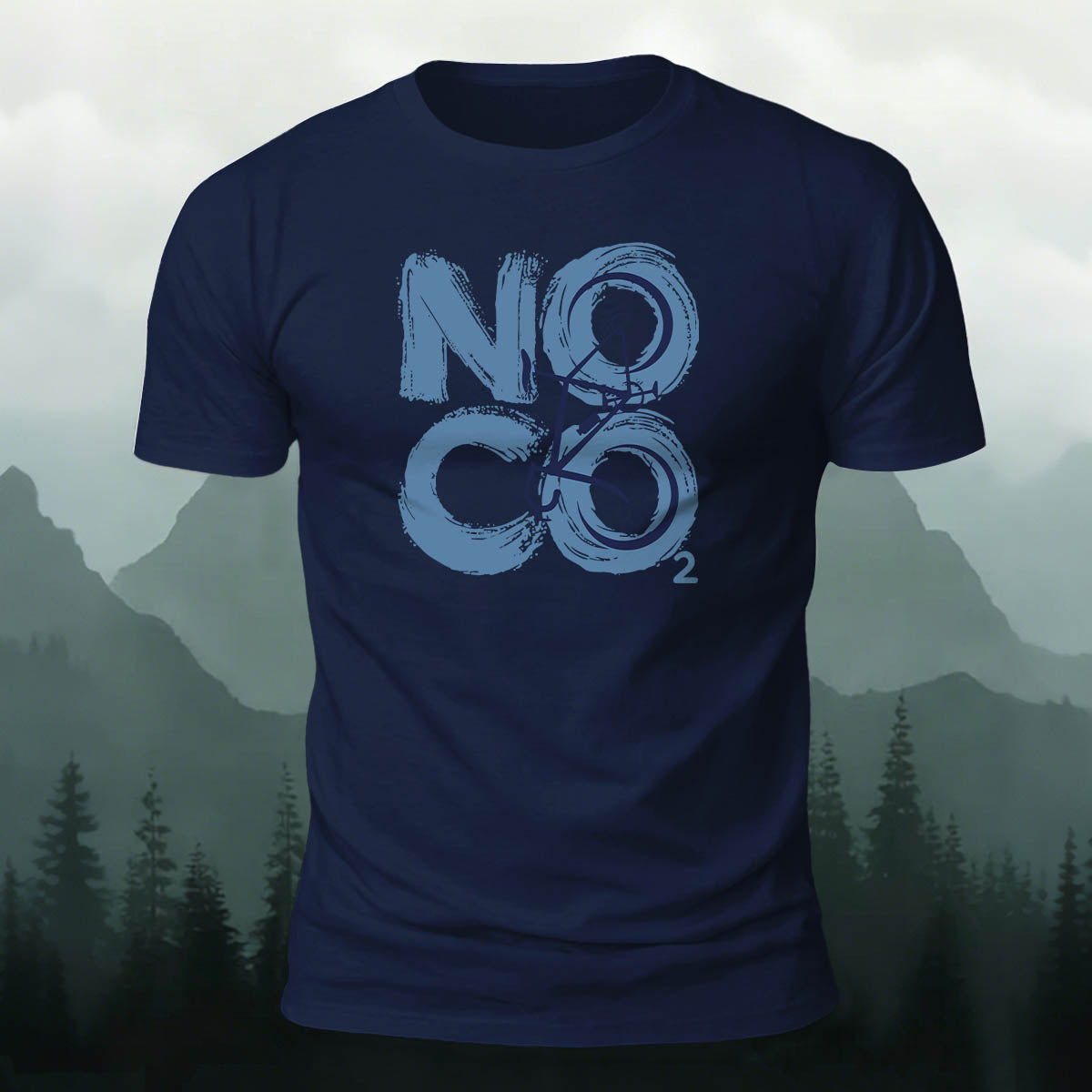 Cotton NOCO2 Letter Print Outdoor Cycling T-Shirt