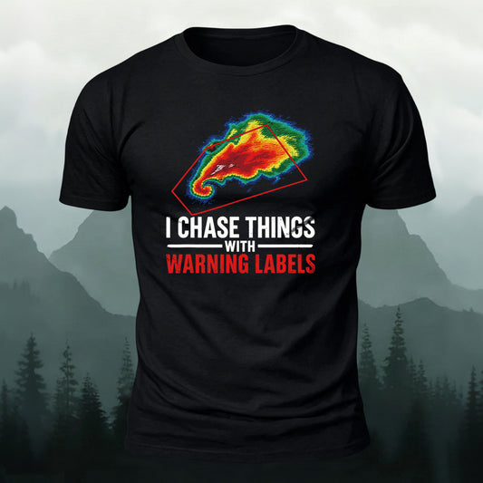 Combed Cotton Storm Chaser Quote Casual T-Shirt