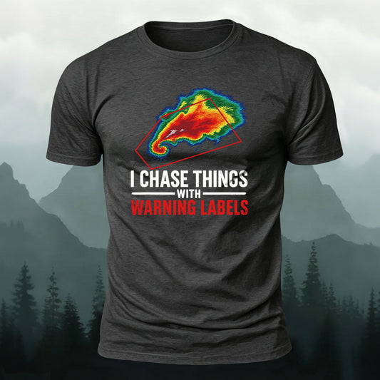 Combed Cotton Storm Chaser Quote Casual T-Shirt