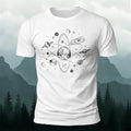 Dreamy Space-Themed Print Casual Cotton T-Shirt