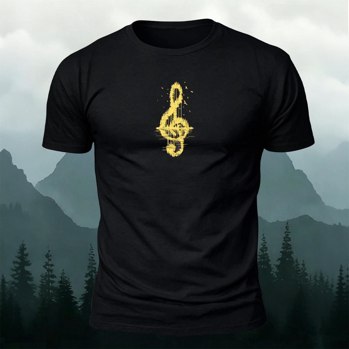 Trendy Note Print Comfortable Cotton T-Shirt