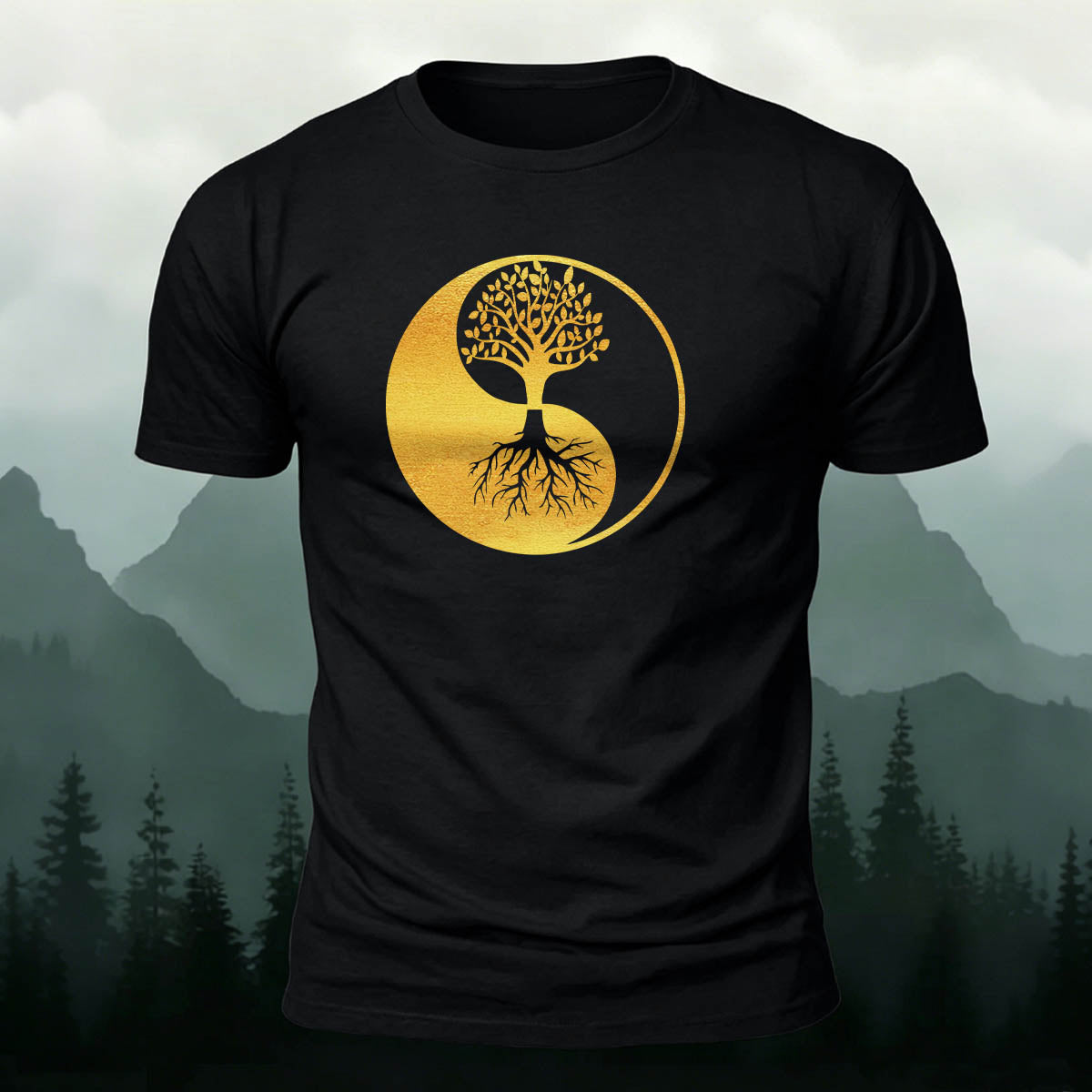 Artistic Tree Natural Leisure Breathable T-Shirt