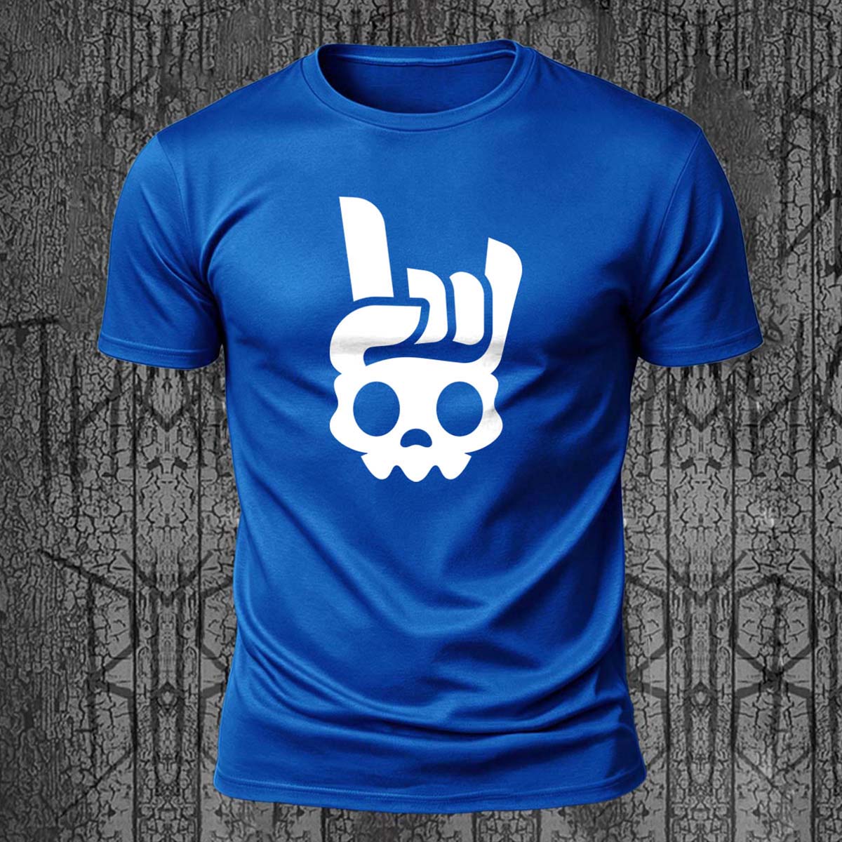 Quirky Gesture Print Casual Skin-Friendly T-Shirt