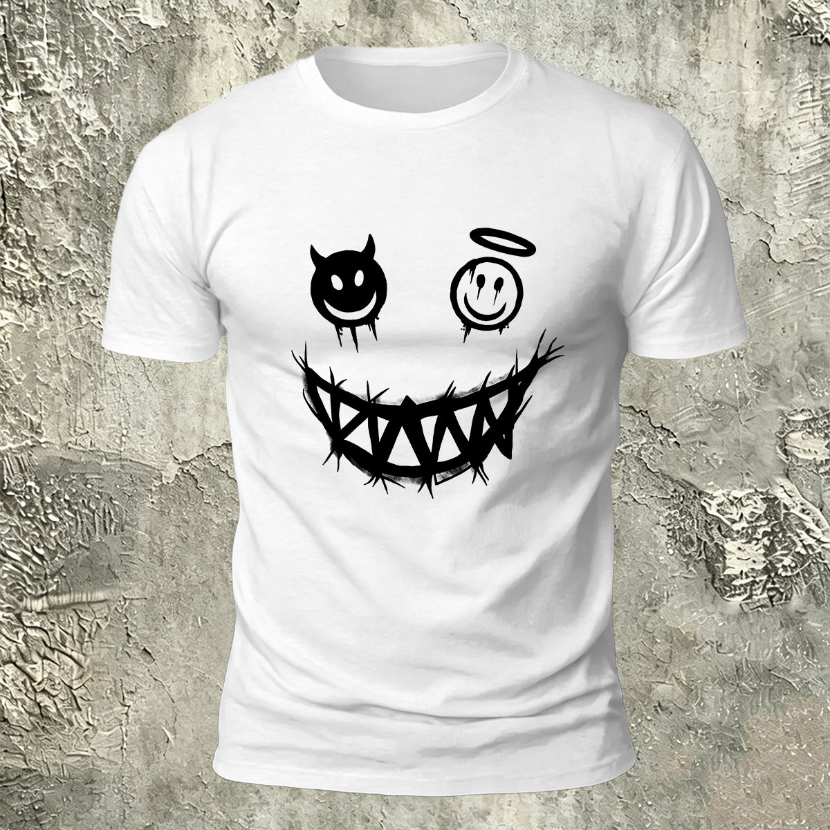 Quirky Expression Street Fashion Casual Breathable Tee