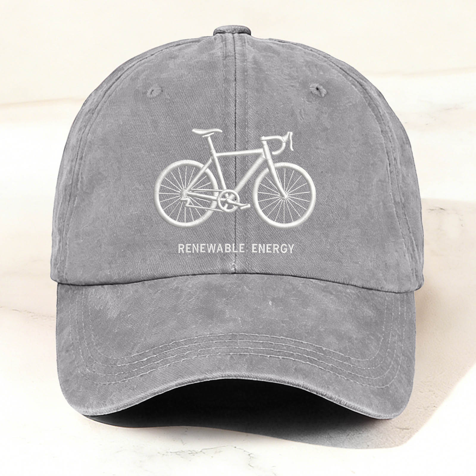 Bicycle Graphic Embroidery Casual Trendy Cap