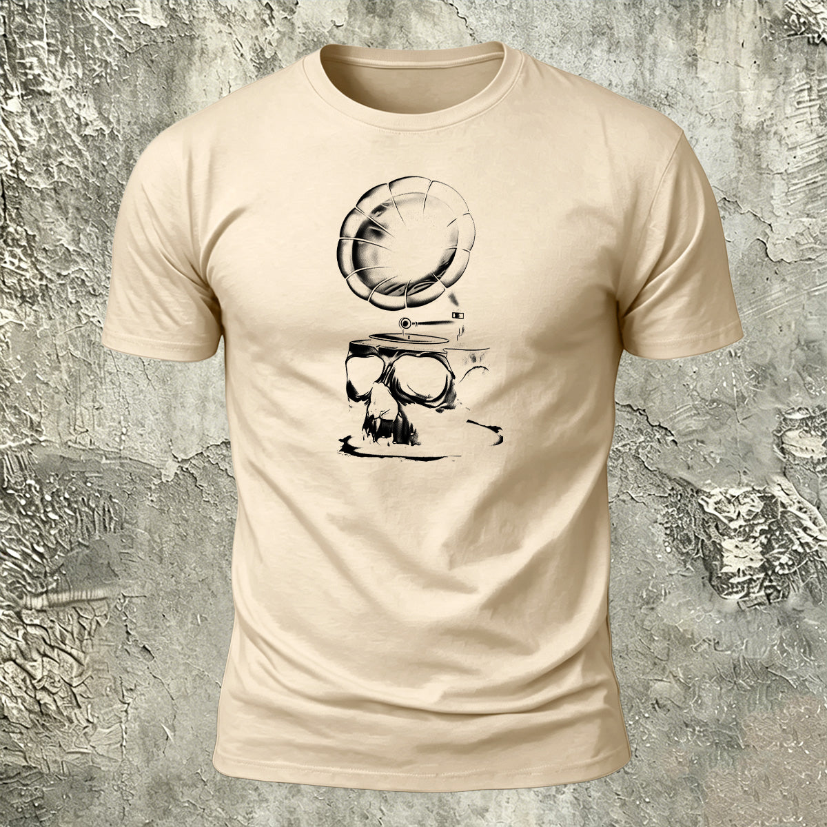 Vintage Music Print Casual Premium Cotton T-Shirt