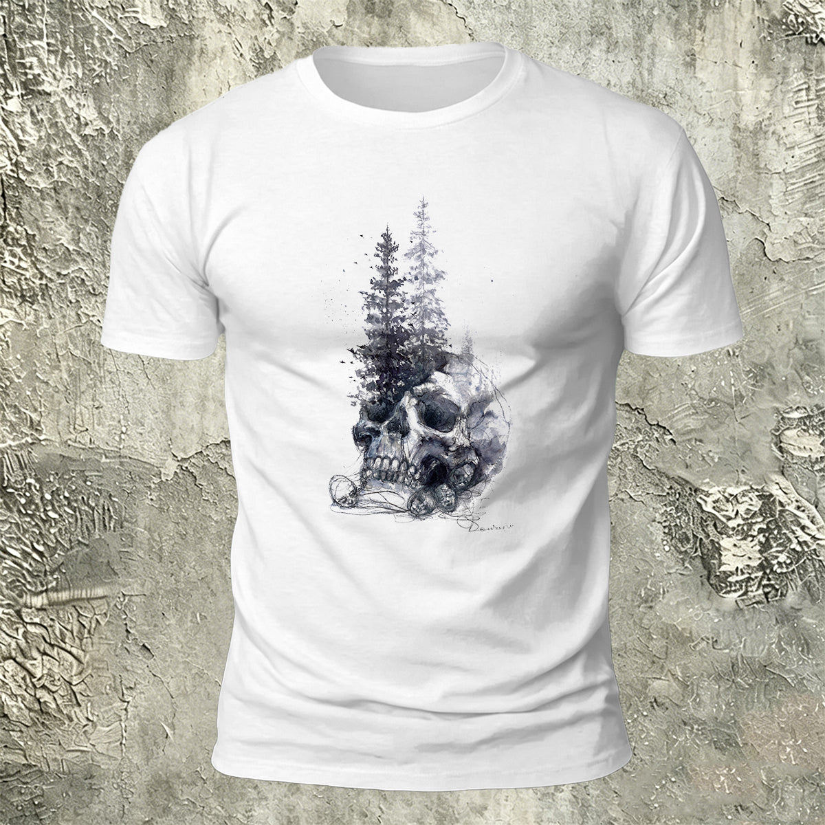 Creative Skull Graphic Casual Premium Cotton T-Shirt