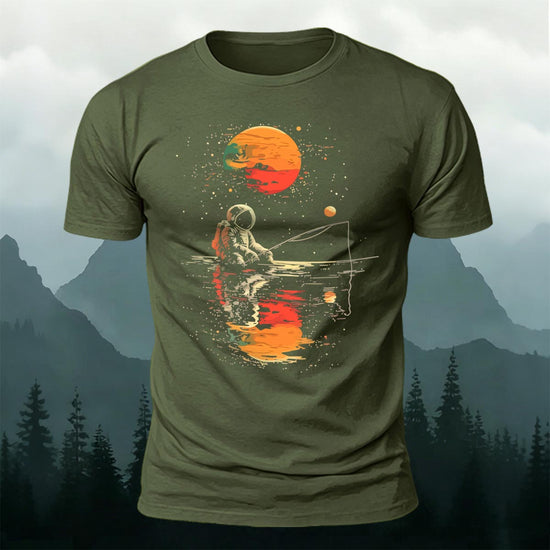 Ride the Moon Casual Cotton T-Shirt AMG