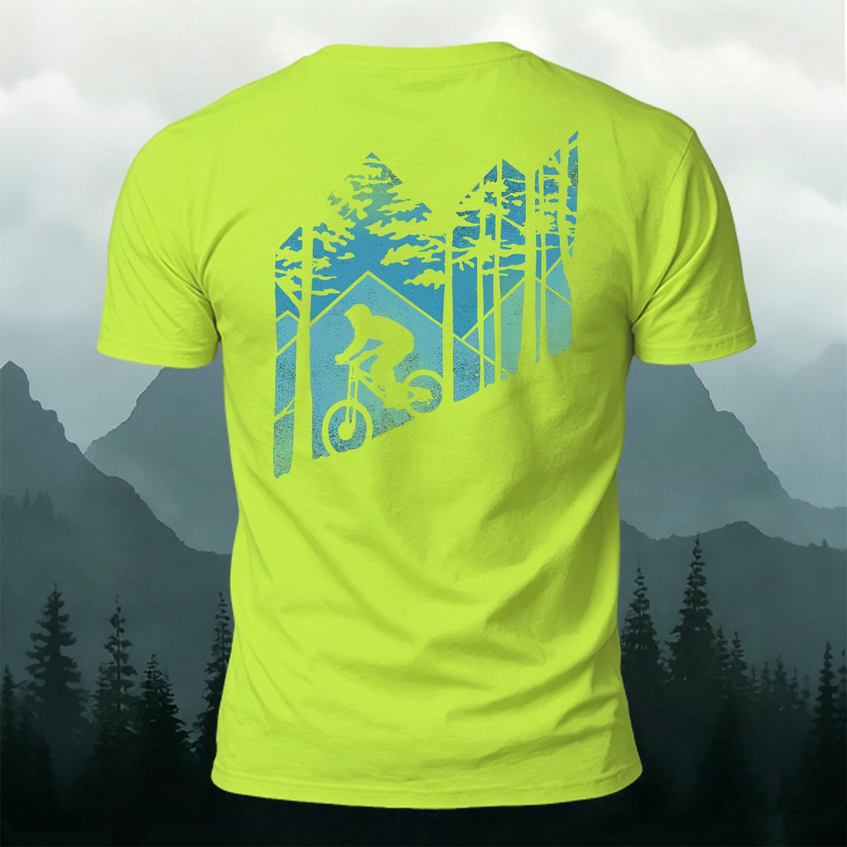 Casual Cycling Print Soft-Touch Cotton T-Shirt