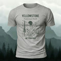 Valley Scenery Pattern Casual Premium Cotton T-Shirt Grey