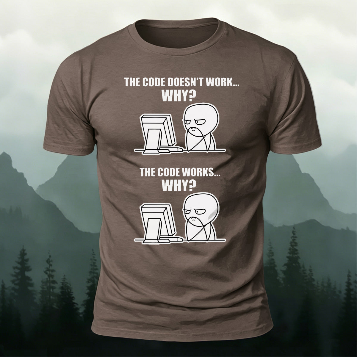 Fun Work Status Graphic Soft Skin-Friendly T-Shirt