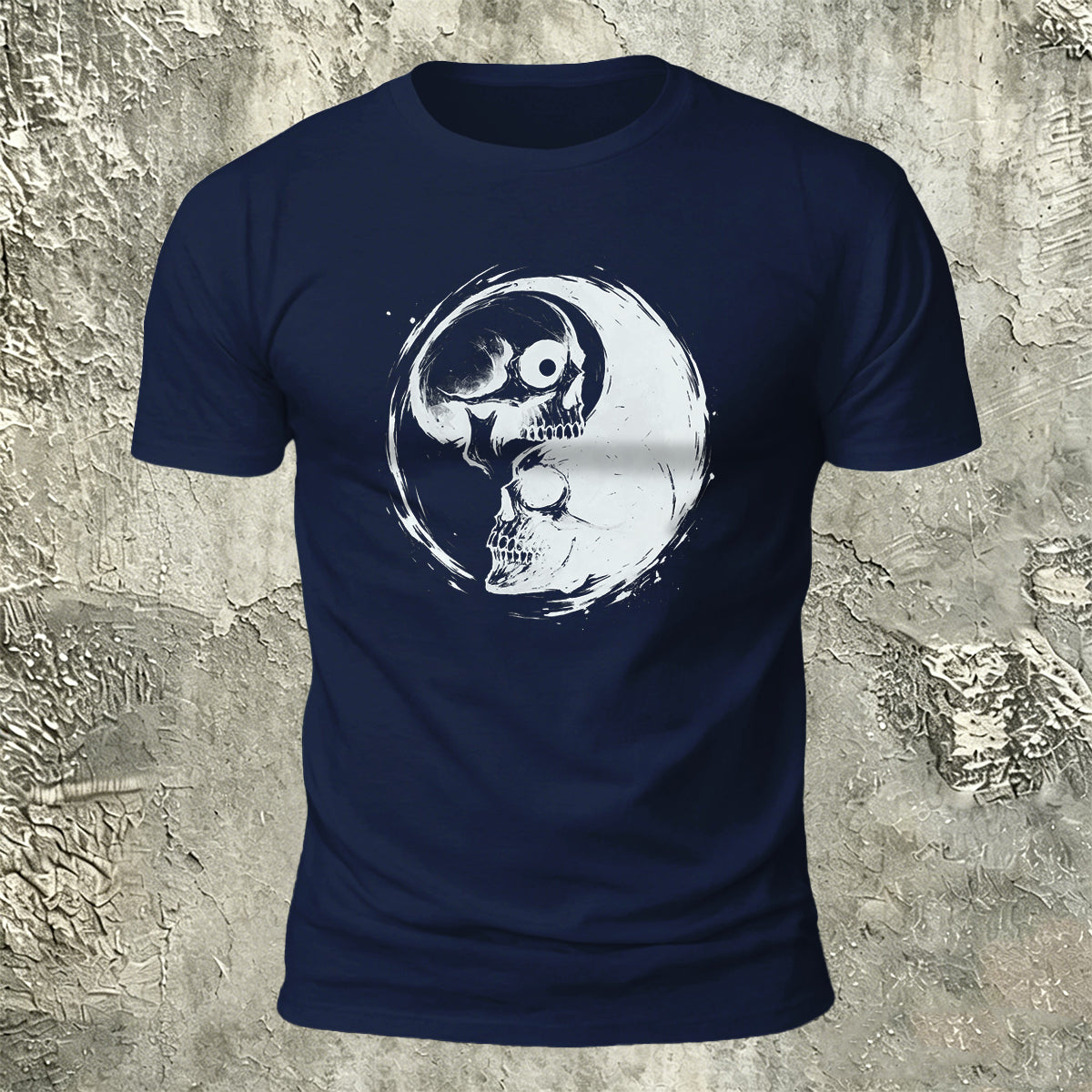 Skull Printed Dark Personality Premium Cotton T-Shirt