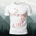 Abstract Cycling Print Fun Premium Cotton T-Shirt