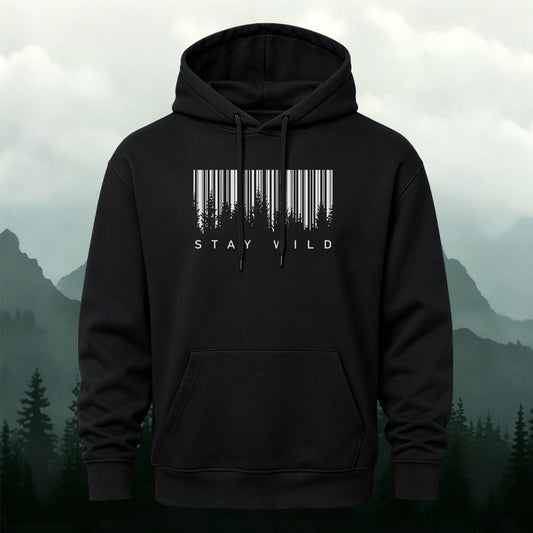 Cotton Stay Wild Print Casual Hoodie