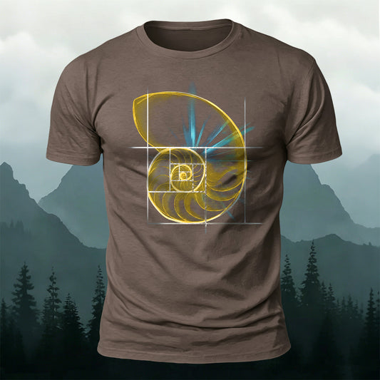 Fibonacci Golden Ratio Printed T-Shirt