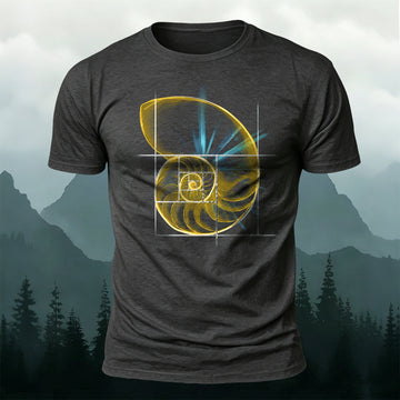 Fibonacci Golden Ratio Printed T-Shirt