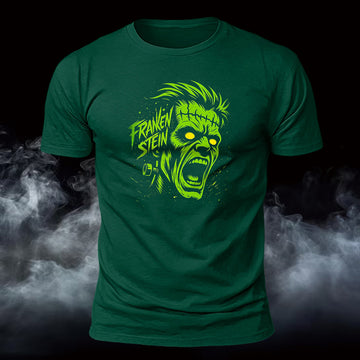 Roaring Frankenstein Printed Short Sleeve T-Shirt