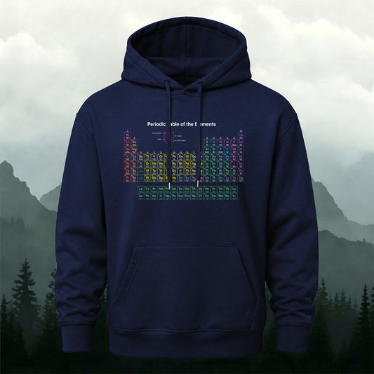 Cotton Chemical Elements Print Casual Hoodie