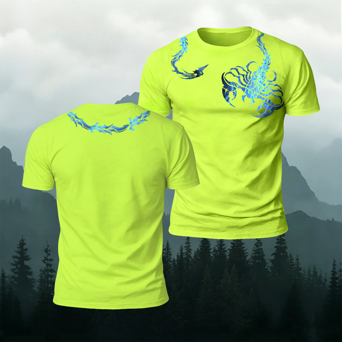 Scorpion Pattern Street Fashion Casual T-Shirt