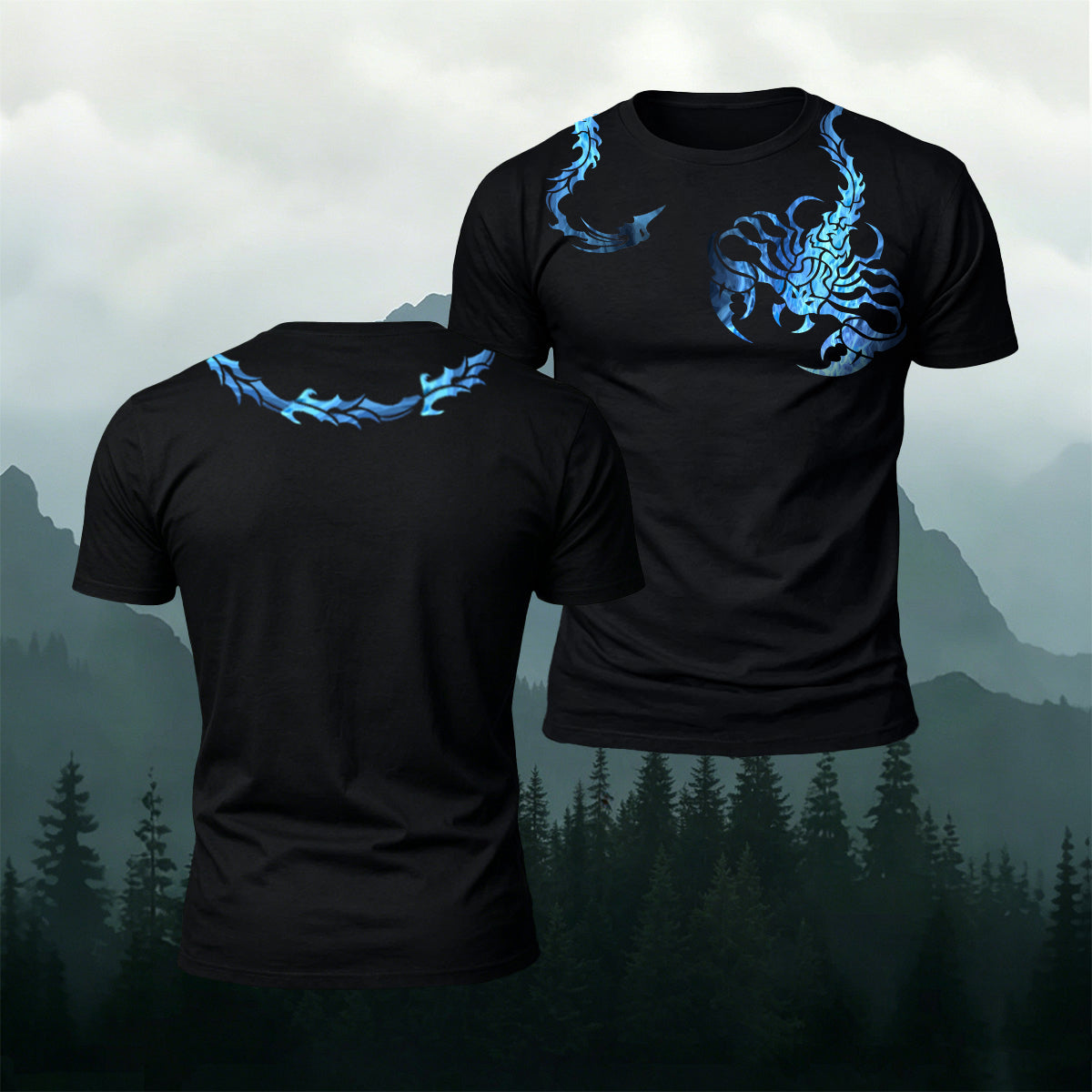 Scorpion Pattern Street Fashion Casual T-Shirt