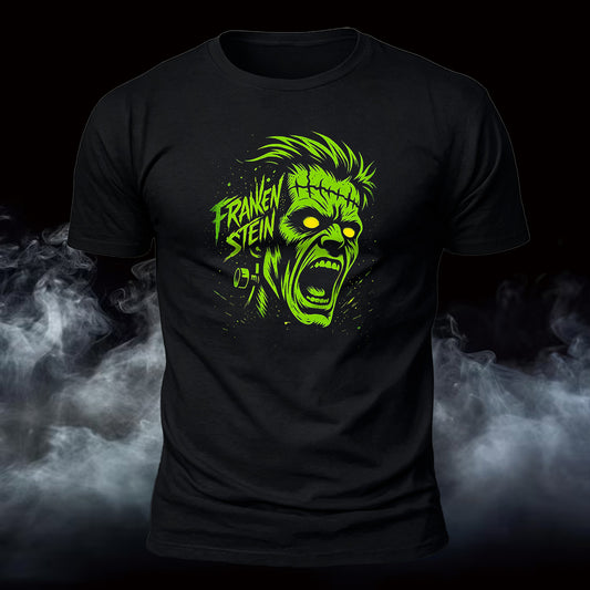 Roaring Frankenstein Printed Short Sleeve T-Shirt