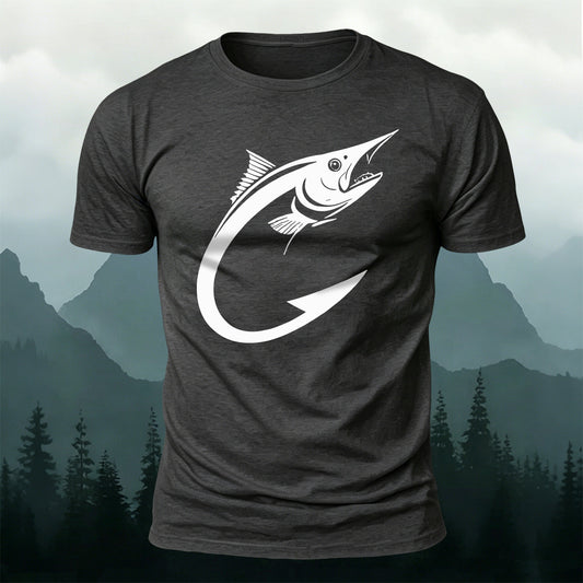 Premium Cotton Minimalist Yellowfin Tuna Outdoor Tee
