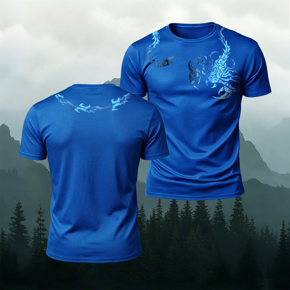 Scorpion Pattern Street Fashion Casual T-Shirt