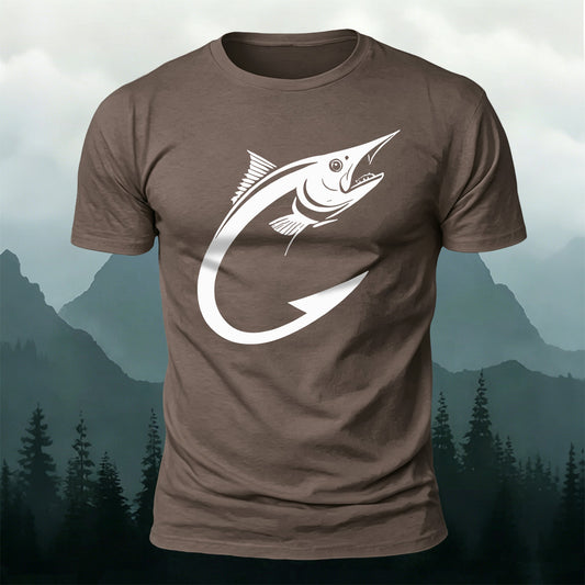 Premium Cotton Minimalist Yellowfin Tuna Outdoor Tee