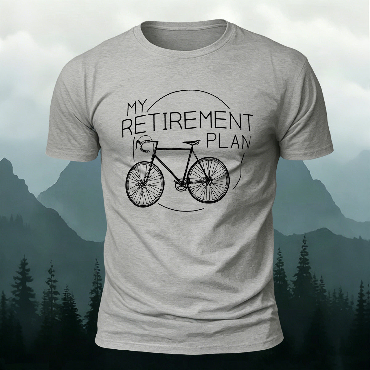 Cycling Plan Printed Casual Breathable T-Shirt