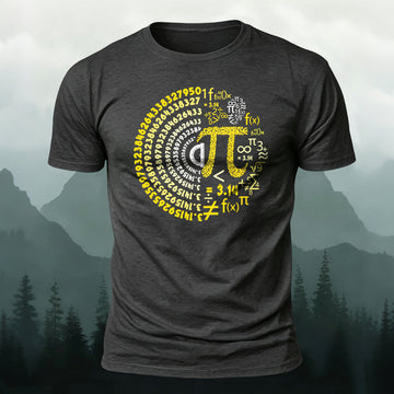 Soft Cotton Pi Day & Math Symbols Casual T‑Shirt