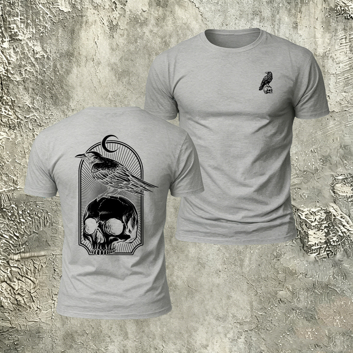 Skull Bird Casual Premium Cotton T-Shirt